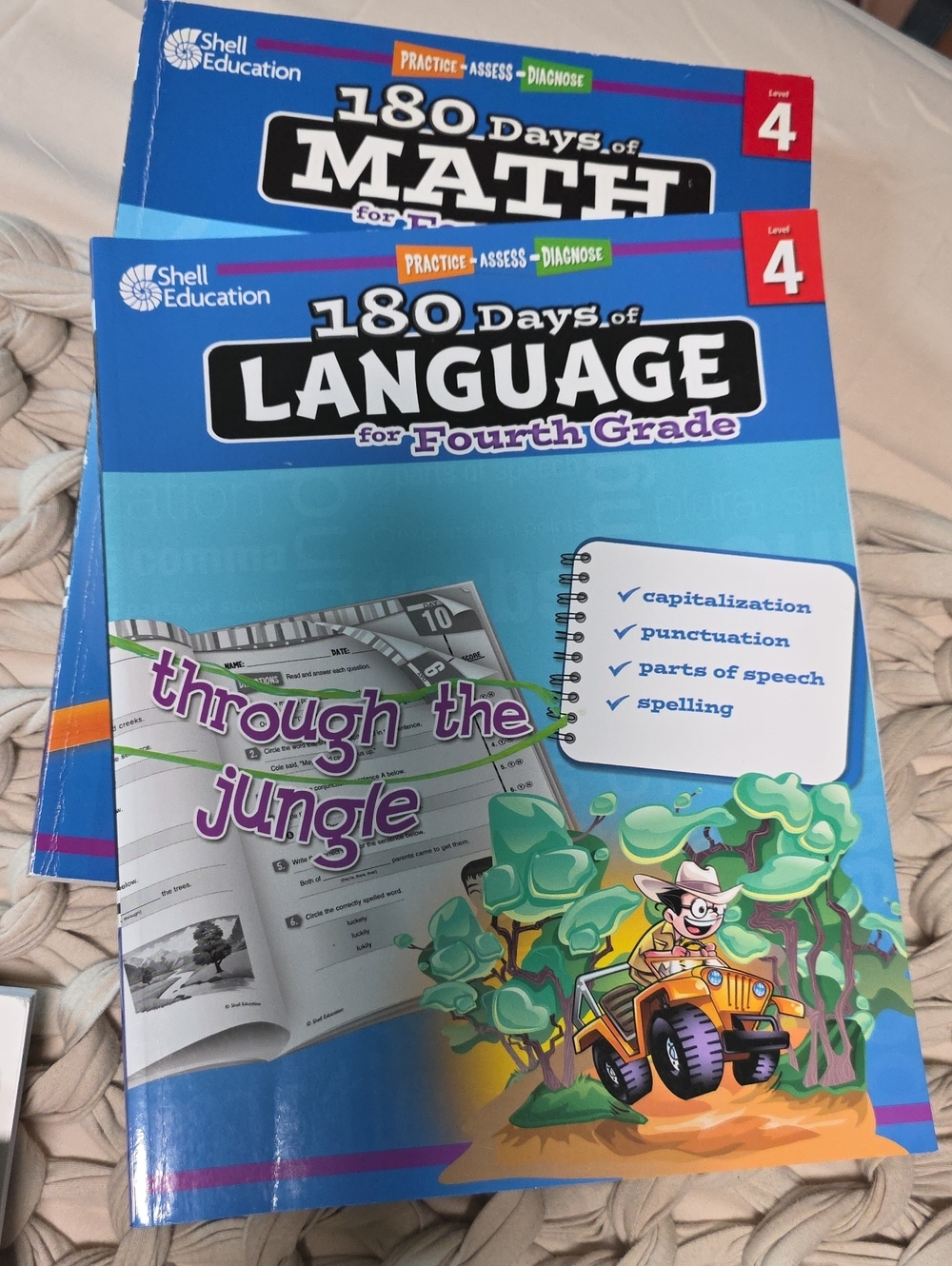 180 Days of Language And Math for Fourth Grade - Blue